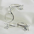 Diamond Ring Look Napkin Ring - 4 Piece Set